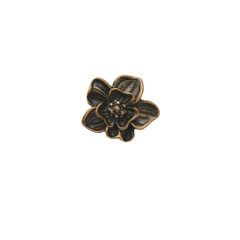 Single Hole Creative Petal Cabinet Knobs Furniture Handles Drawer Pull | Bowlift