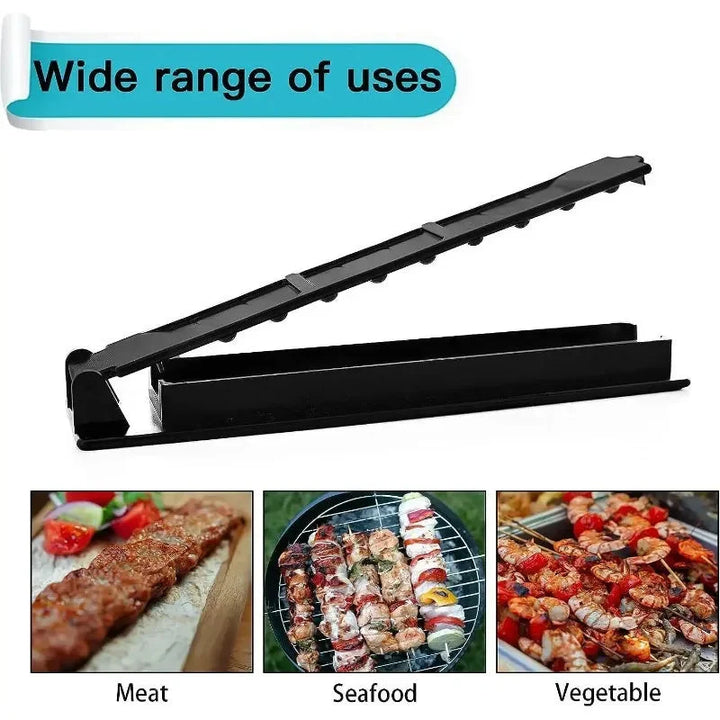 Single Row Kebab Maker BBQ Meat Skewer Machine Kebab Press Maker | Bowlift