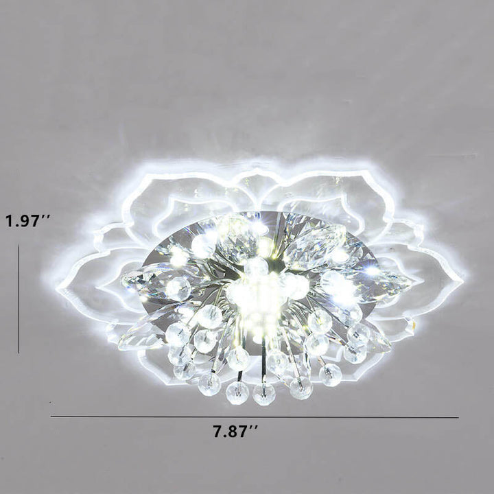 BowLift GlowPetal | LED Crystal Ceiling Light | Flower Shaped, RGB Color Changing & Energy Efficient