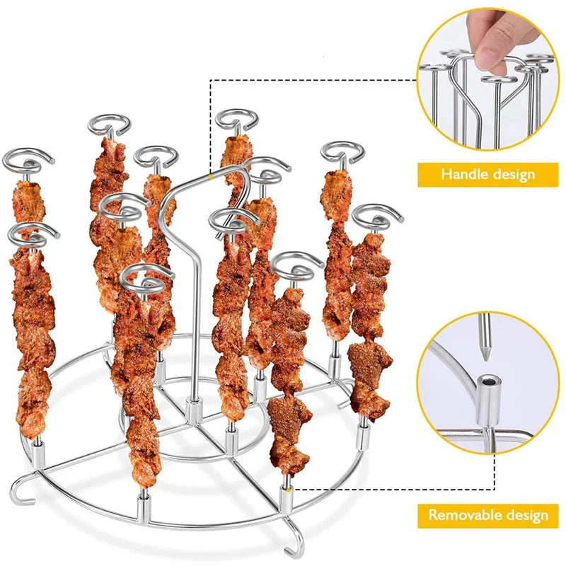 Skewer Stand Air Fryer Accessory Grill Dehydrator Rack BBQ Grill | Bowlift