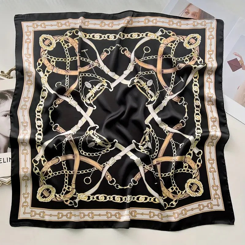 BowLift | Retro Korean Style Faux Silk Scarf