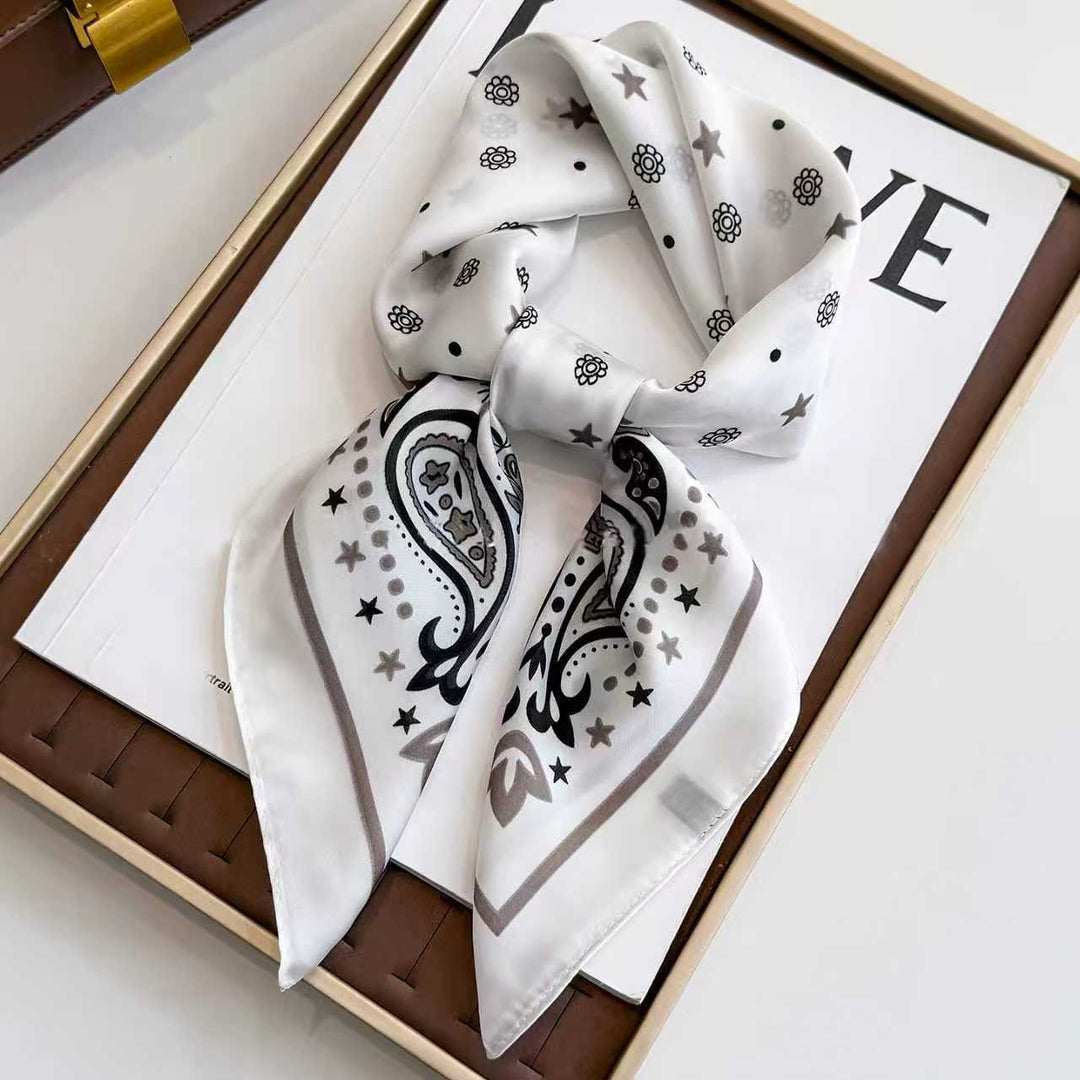 BowLift | Retro Korean Style Faux Silk Scarf