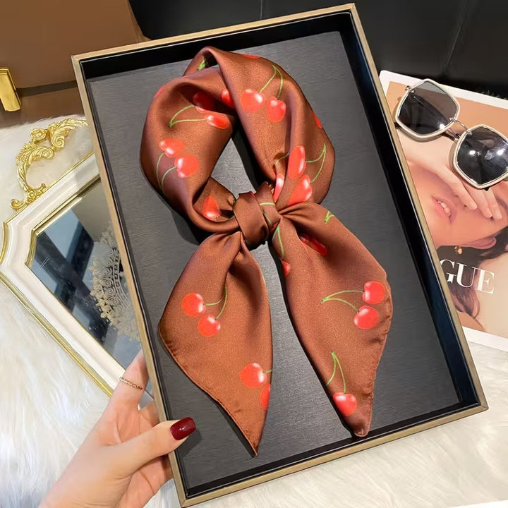 BowLift | Retro Korean Style Faux Silk Scarf