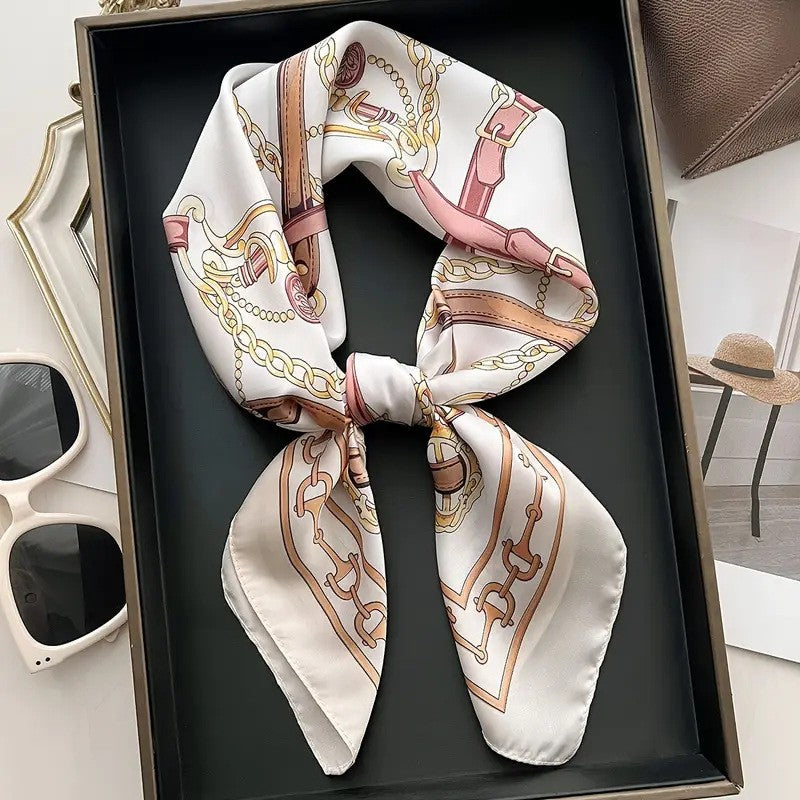 BowLift | Retro Korean Style Faux Silk Scarf