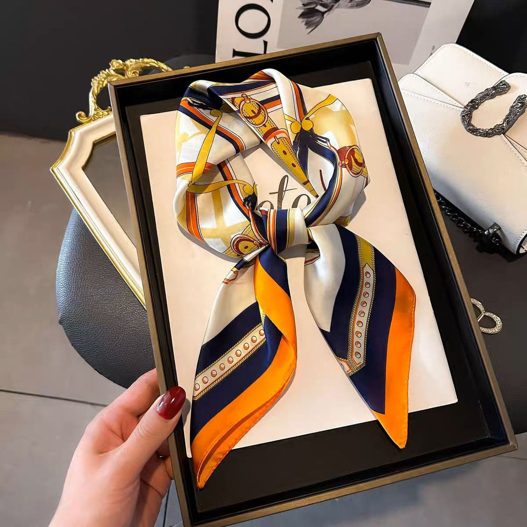 BowLift | Retro Korean Style Faux Silk Scarf