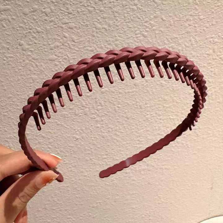 BowLift | Stylish Matte Face Wash Headband with Teeth for Anti-Slip
