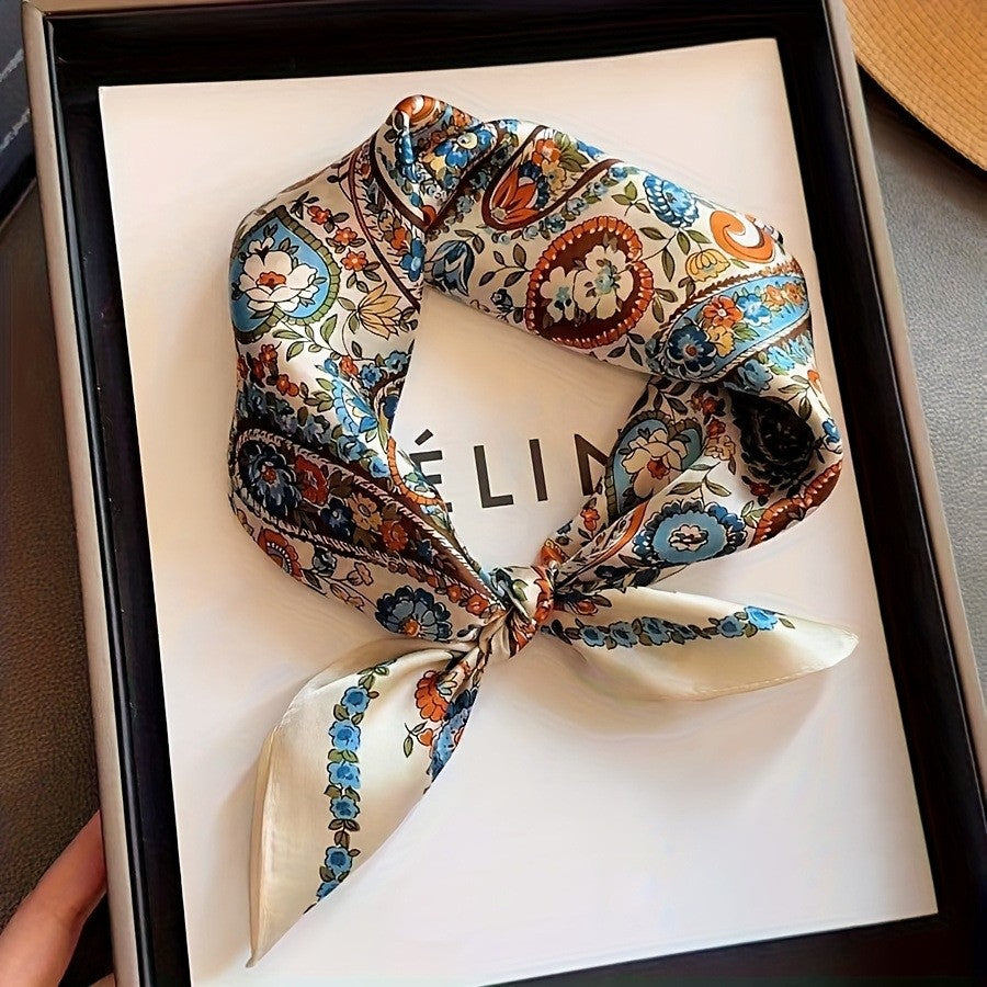 BowLift | Retro Korean Style Faux Silk Scarf