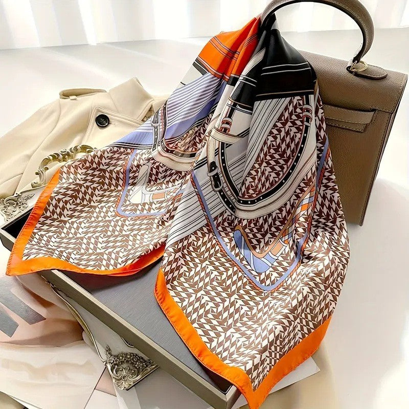 BowLift | Retro Korean Style Faux Silk Scarf
