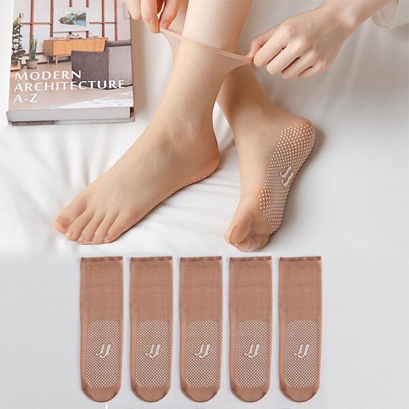 Invisible, Non-slip Crystal Silk Socks | Bowlift
