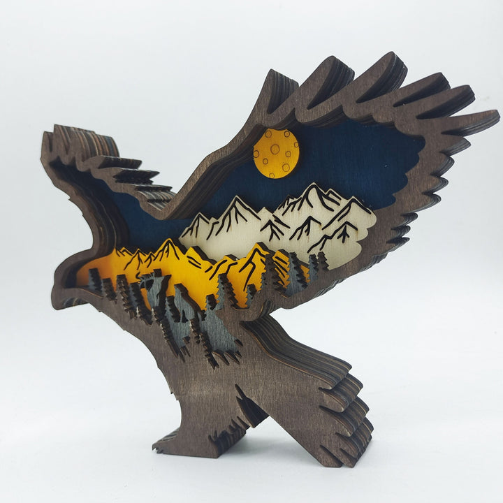 BowLift | Holiday Gift Wooden Animal Carved Lamp Ornament
