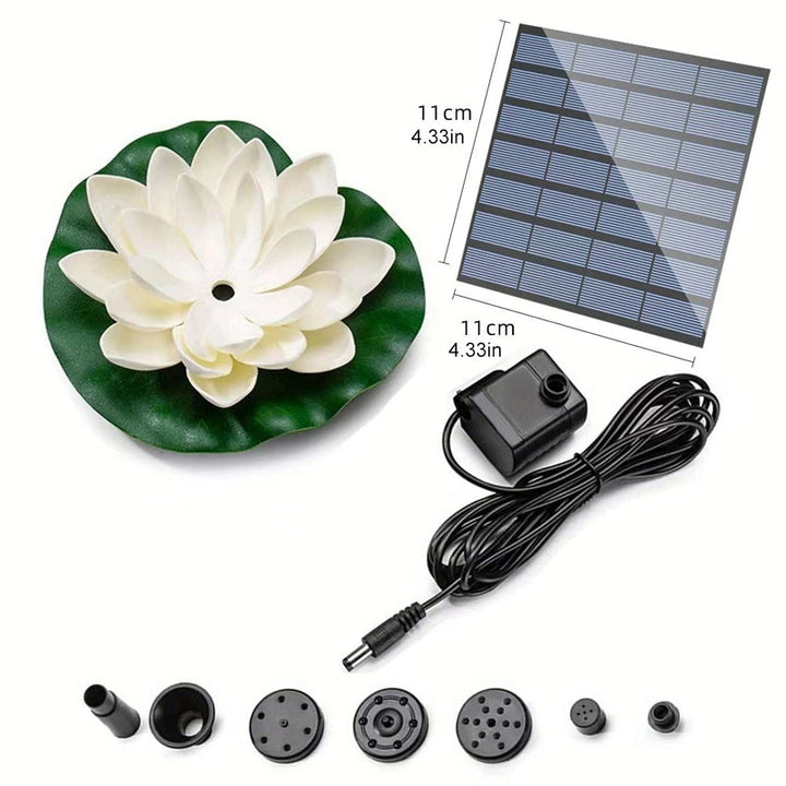 BowLift | Lotus-shaped solar fountain pond decoration
