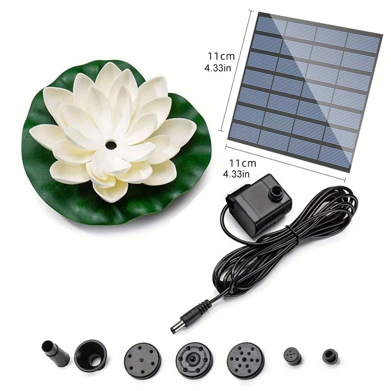 BowLift | Lotus Shaped Solar Fountain Pond Decorative