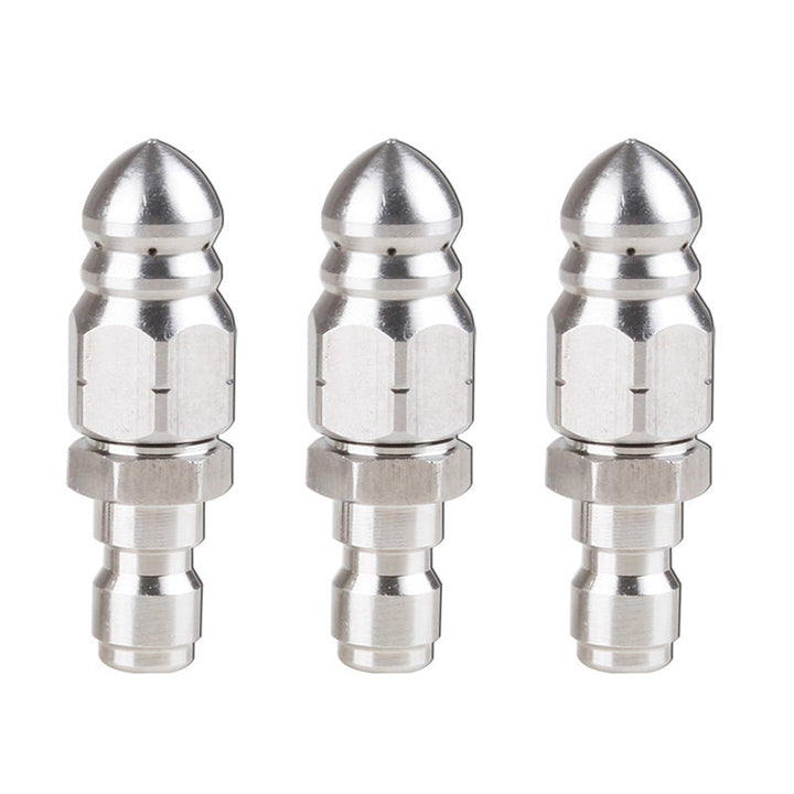 High pressure nozzle made of stainless steel for unclogging wastewater pipes | Bowlift
