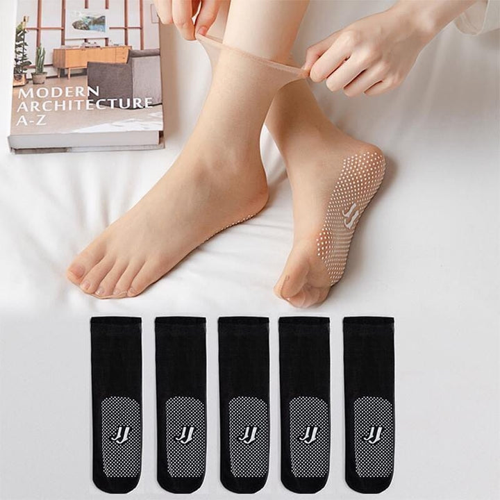 Invisible, Non-slip Crystal Silk Socks | Bowlift