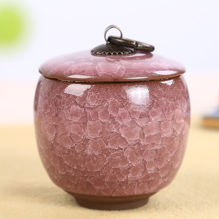 BowLift | Travel Tea Clay Tea Jar with Cracked Sandwich Design