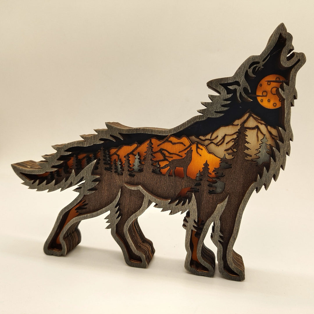 BowLift | Holiday Gift Wooden Animal Carved Lamp Ornament