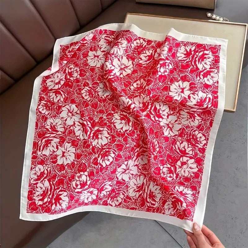 BowLift | Retro Korean Style Faux Silk Scarf