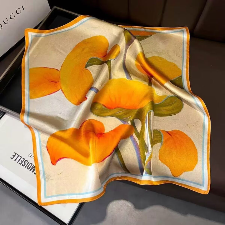 BowLift | Retro Korean Style Faux Silk Scarf