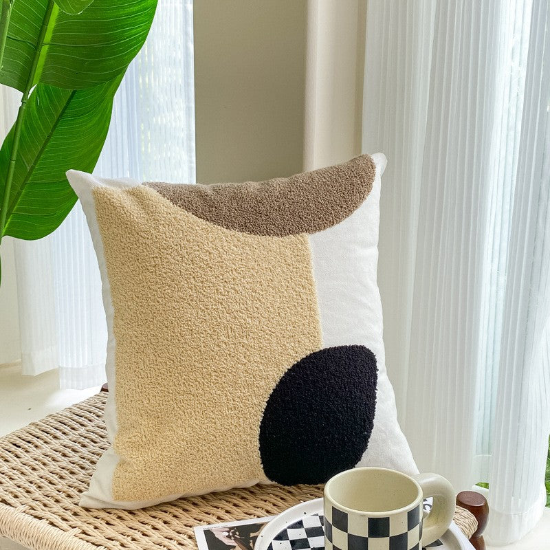 BowLift | Nordic Style ins Living Room Sofa Cover | Simple Geometric Jacquard Soft and Comfortable Pillowcase
