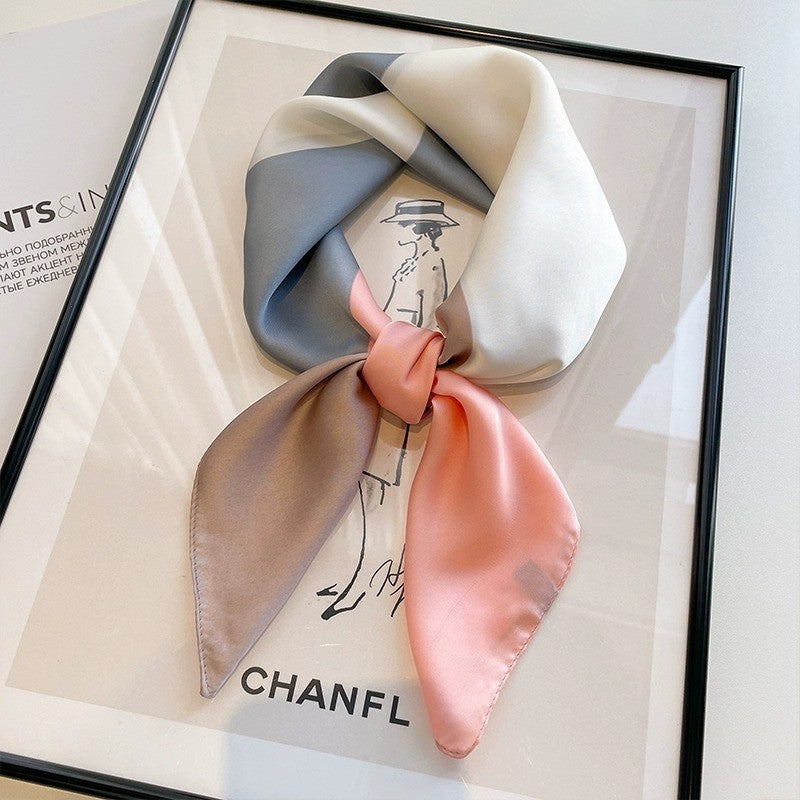 BowLift | Retro Korean Style Faux Silk Scarf