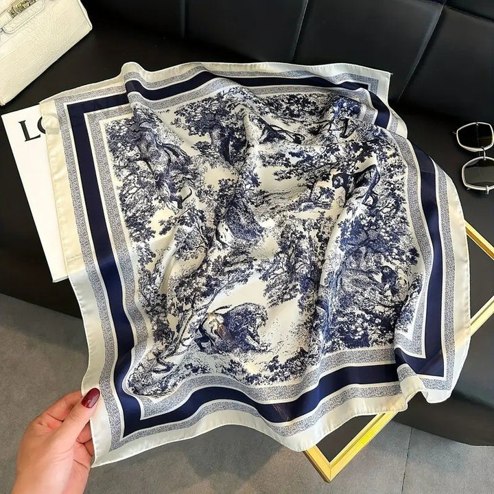 BowLift | Retro Korean Style Faux Silk Scarf