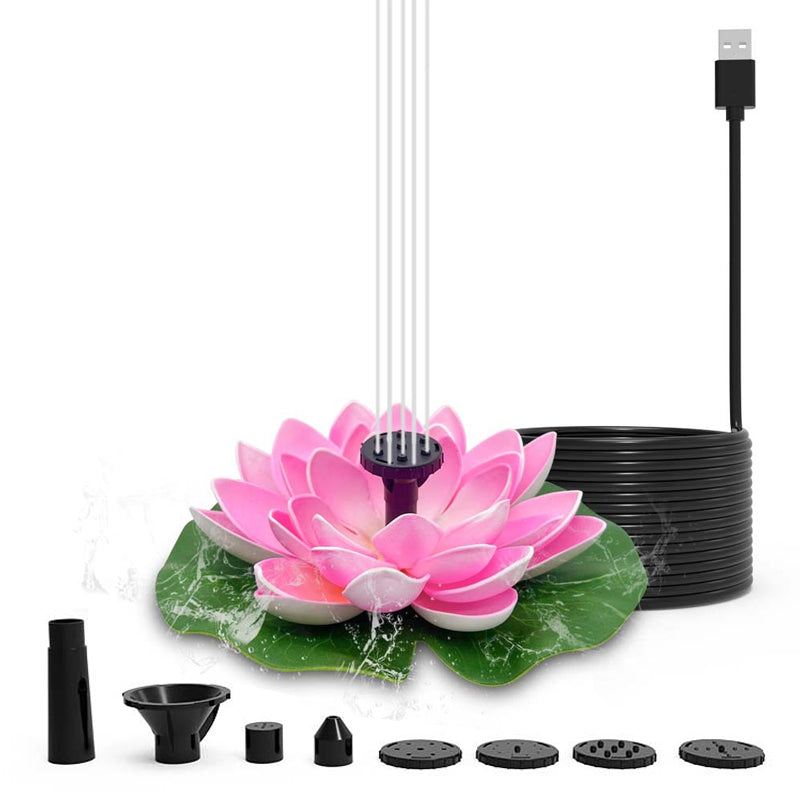 BowLift | Lotus Shaped Solar Fountain Pond Decorative