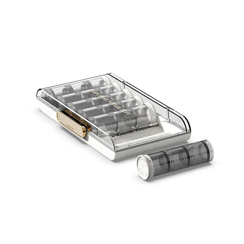 Portable high-capacity weekly pill organizer | Bowlift