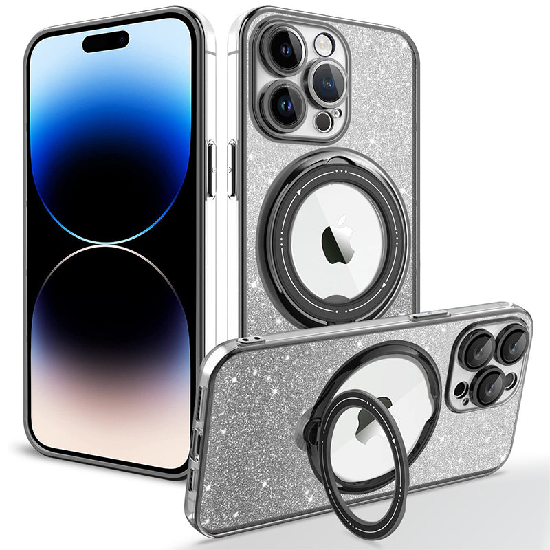 BowLift | Magnetic Glitter Case with Invisible Stand for iPhone
