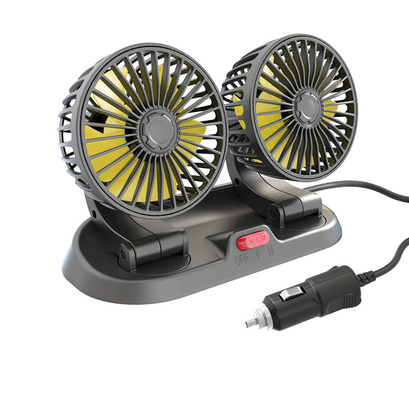 Double head car cooling air circulation fan | Bowlift