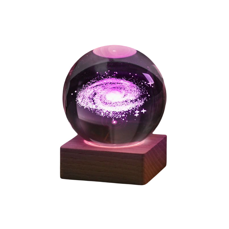 Night light Crystal ball 3D Galaxy | Bowlift