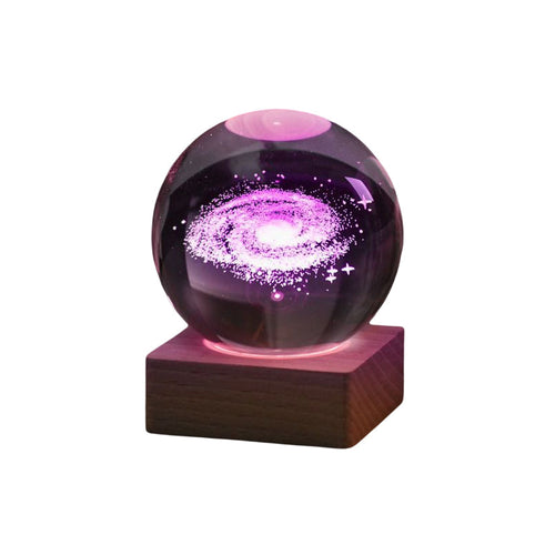 Night light Crystal ball 3D Galaxy | Bowlift