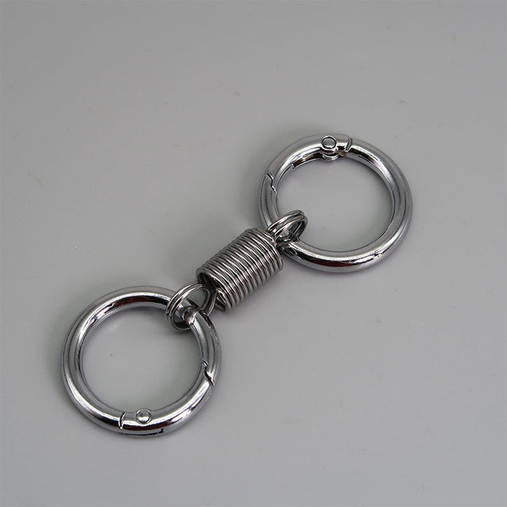 BowLift | Nordic Retro Spring Double Ring Keychain