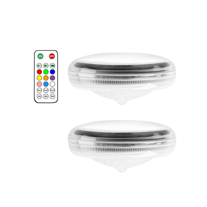 BowLift | 2 PCS - Timer Function Solar-Powered Pool Light with 3 Brightness Levels & 9 Colors