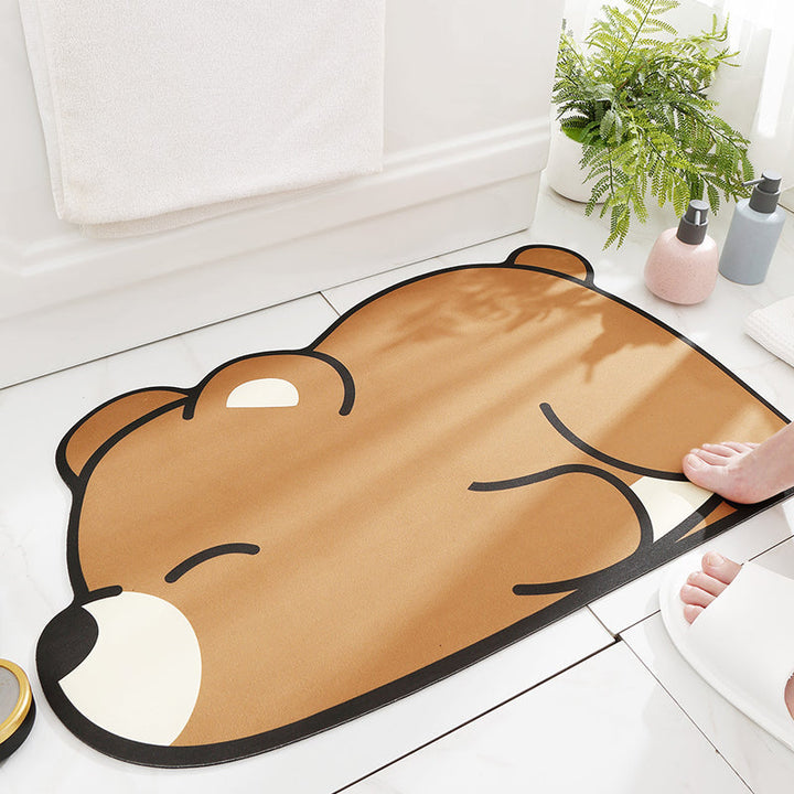 Cartoon Super Absorbent Anti-slip Floor Mat for Bathroom | Bowlift