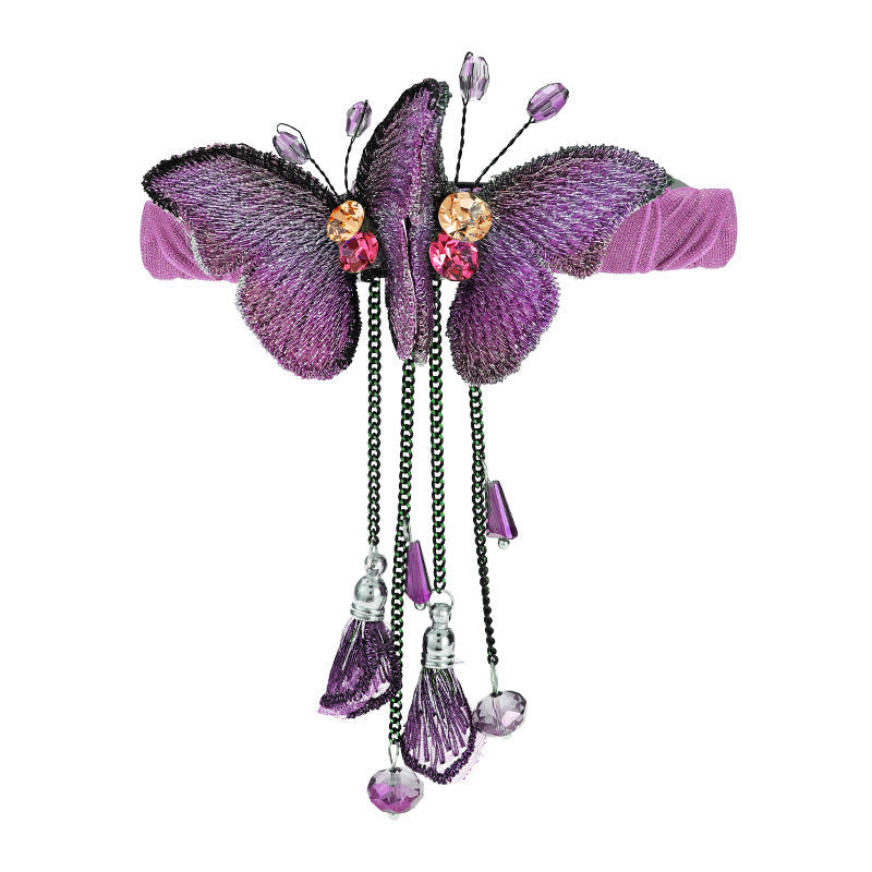 BowLift | Temperament Butterfly Rhinestone Tassel Hair Clip