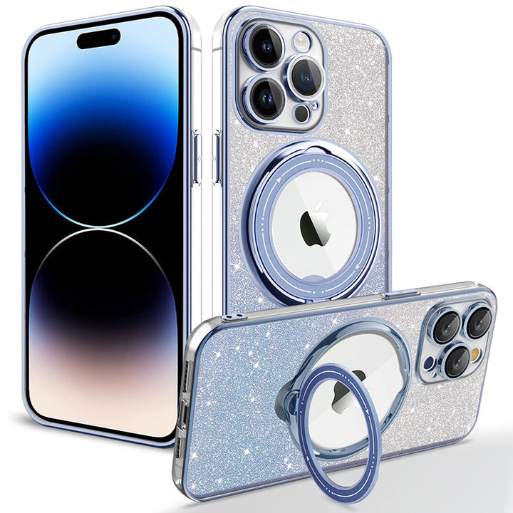 BowLift | Magnetic Glitter Case with Invisible Stand for iPhone