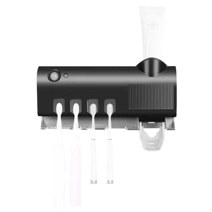 Smart UV Light Sterilizer Toothbrush Holder, WaII Mount Toothpaste Dispenser | Bowlift