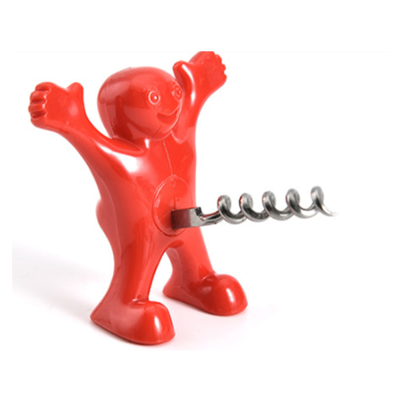 BowLift | Happy Man Corkscrew - Bottle Opener, & Wine Stopper