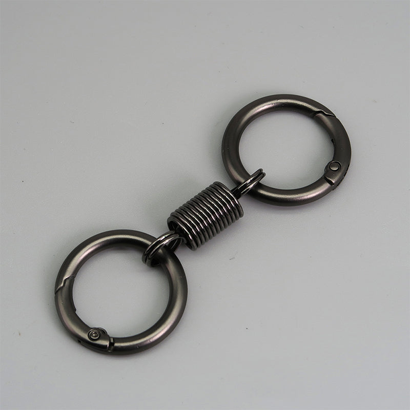 BowLift | Nordic Retro Spring Double Ring Keychain