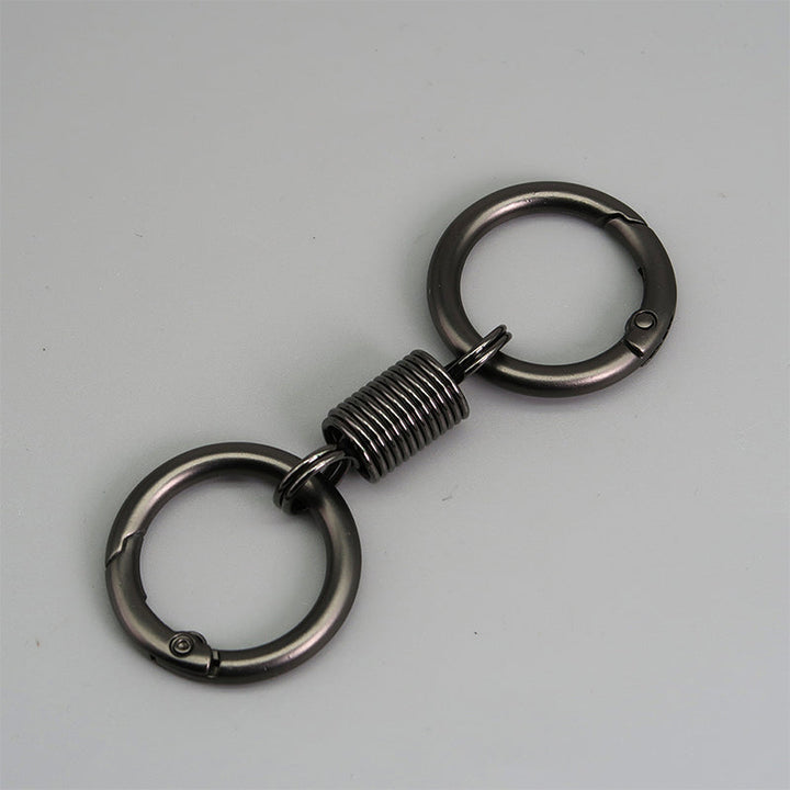 BowLift | Nordic Retro Spring Double Ring Keychain