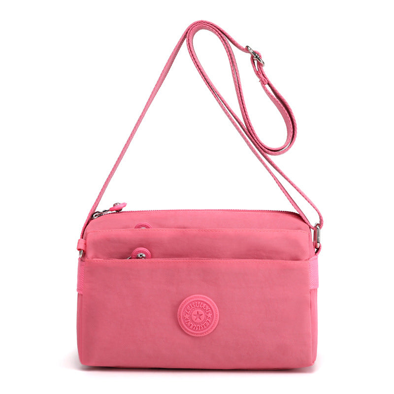 Women's Casual Multi-layer Fashionable Simple Shoulder Bag Made of Nylon | Bowlift