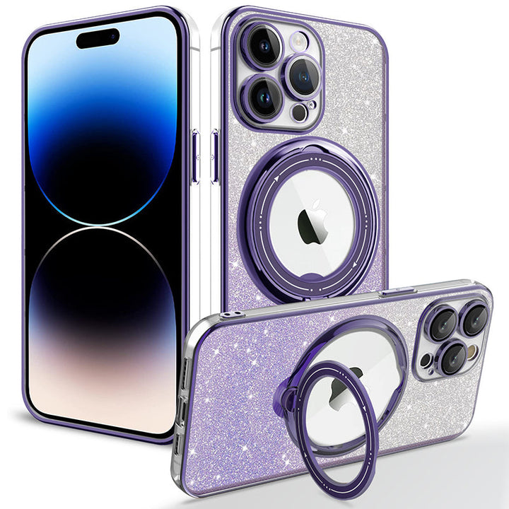 BowLift | Magnetic Glitter Case with Invisible Stand for iPhone