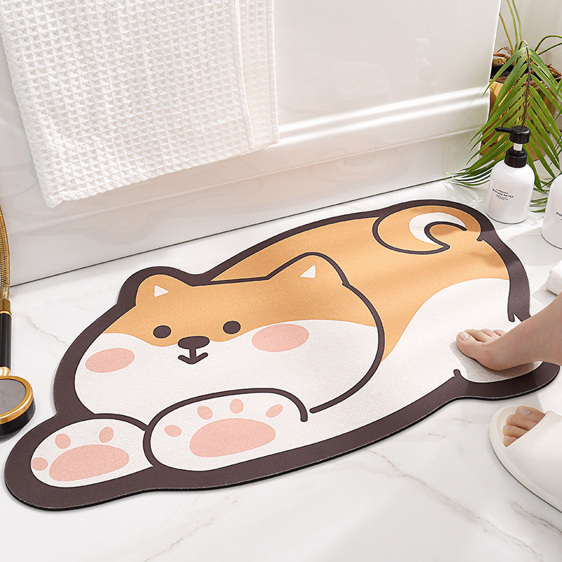 Cartoon Super Absorbent Anti-slip Floor Mat for Bathroom | Bowlift