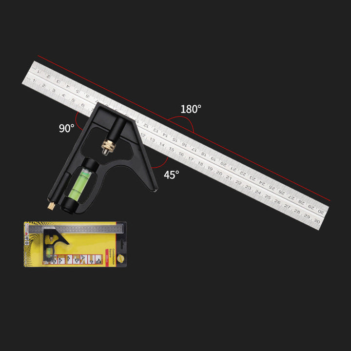 Multifunctional 90-degree and 45-degree angle ruler | Bowlift