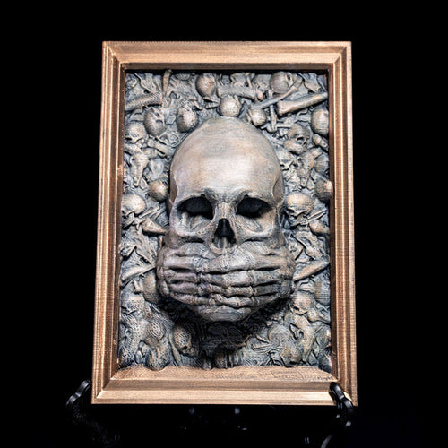 BowLift | Three Wise Skulls Picture Frame Decor