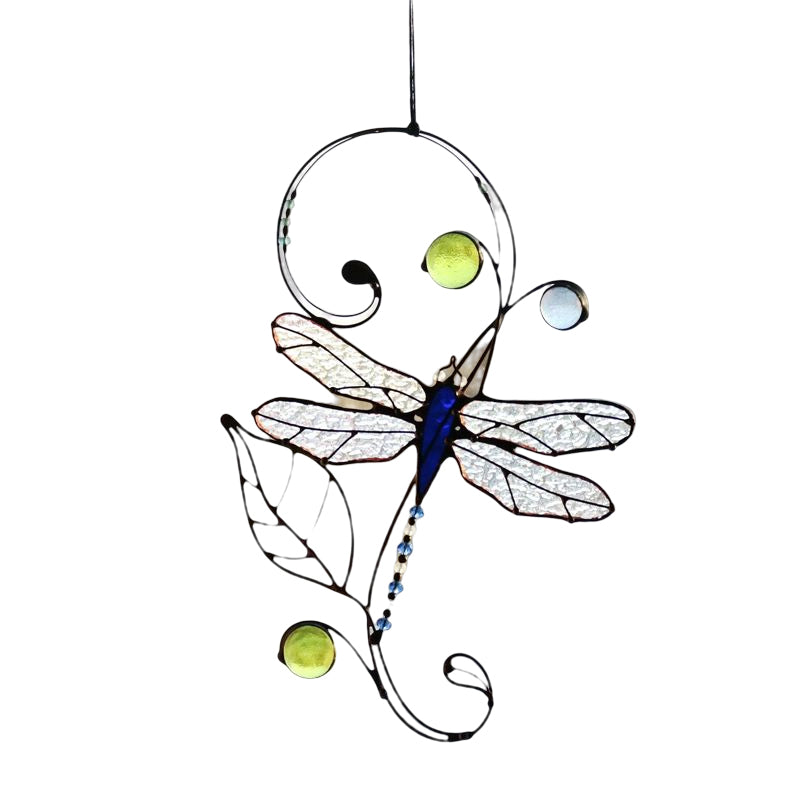 Stained Monarch Butterfly Glass Window Decor | Bowlift