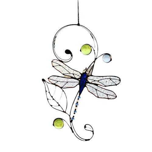 Stained Monarch Butterfly Glass Window Decor | Bowlift