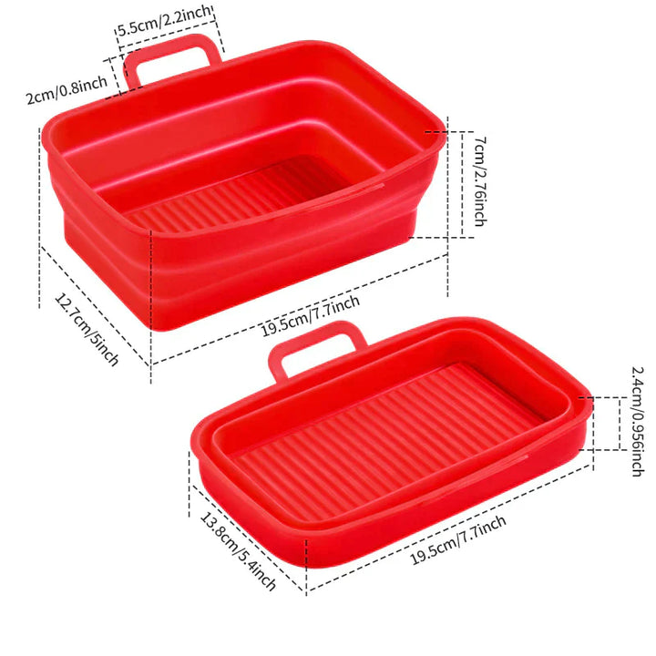 Foldable Air Fryer Silicone Baking Tray | Bowlift