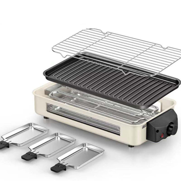 BowLift | Indoor Smokeless Grill, Non-Stick Cooking Removable Plate