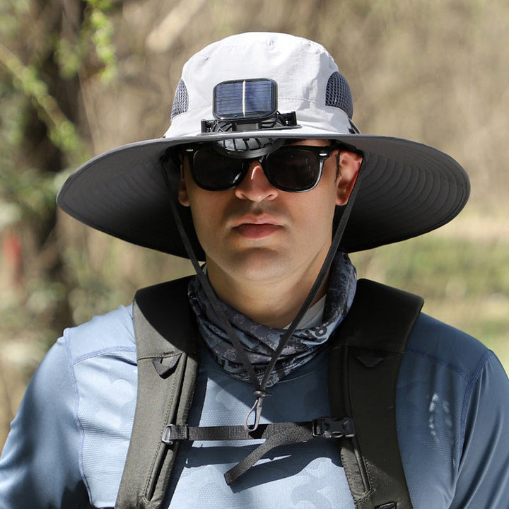 BowLift | Solar and USB Charging Fan Outdoor Fishing Hat